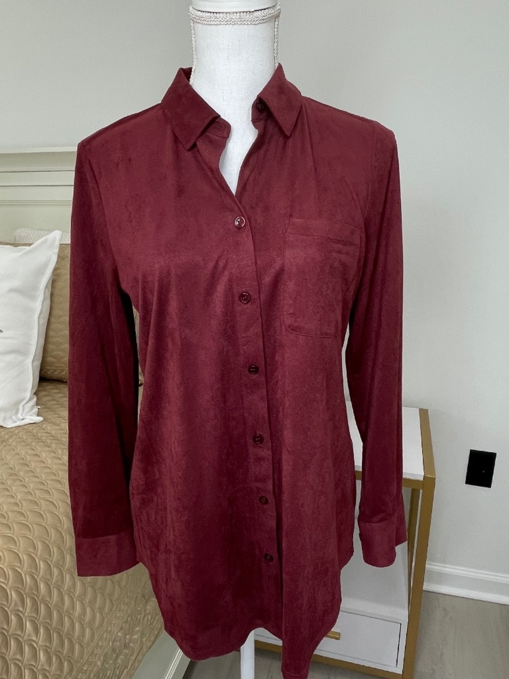 Chicos Everyday Suede Shirt Size Chicos 0 (4/6)